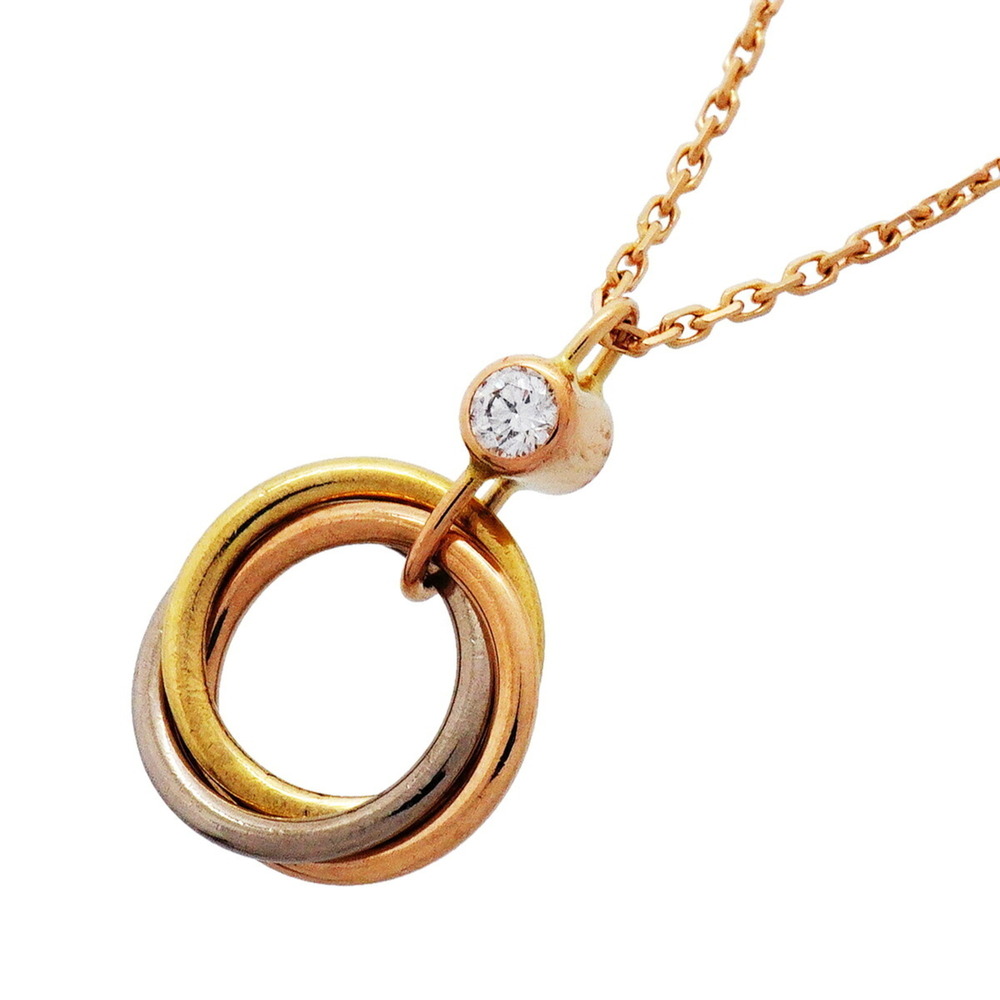 CARTIER 18k Gold Diamond Trinity Necklace